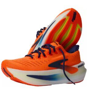 Brooks Men's Glycerin Max 2 Running Shoes, Orange/Beacon Blue/Night